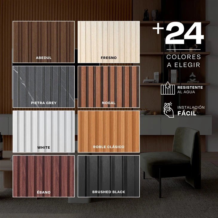 WPC FLUTED WALL PANEL FOR DECORATION